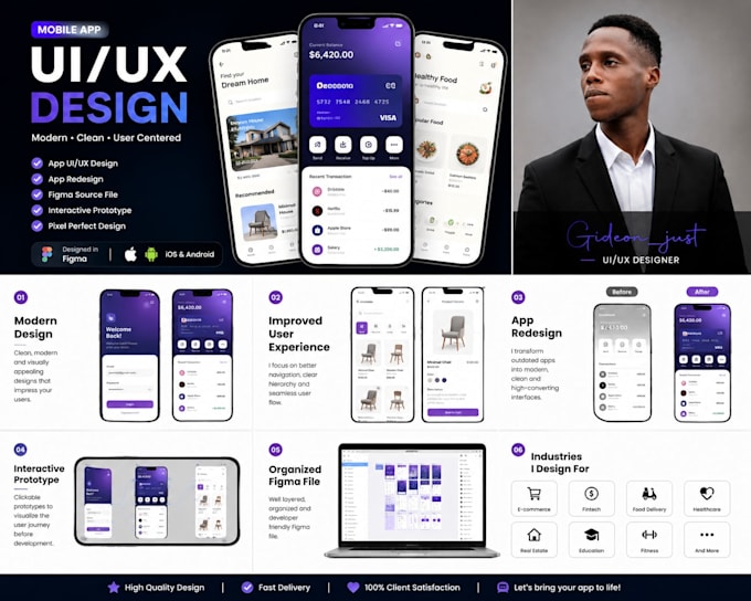 redesign your mobile app UI UX in figma and improve its user experience