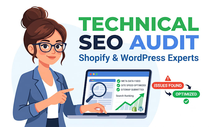 do a technical seo audit on your shopify or wordpress store