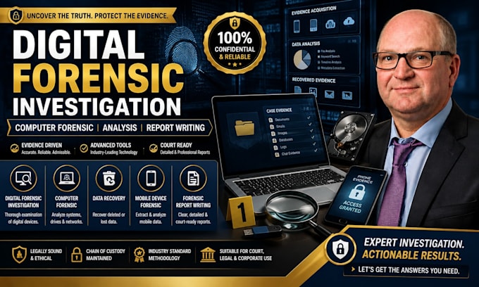 do digital forensic investigation, computer forensic with forensic report