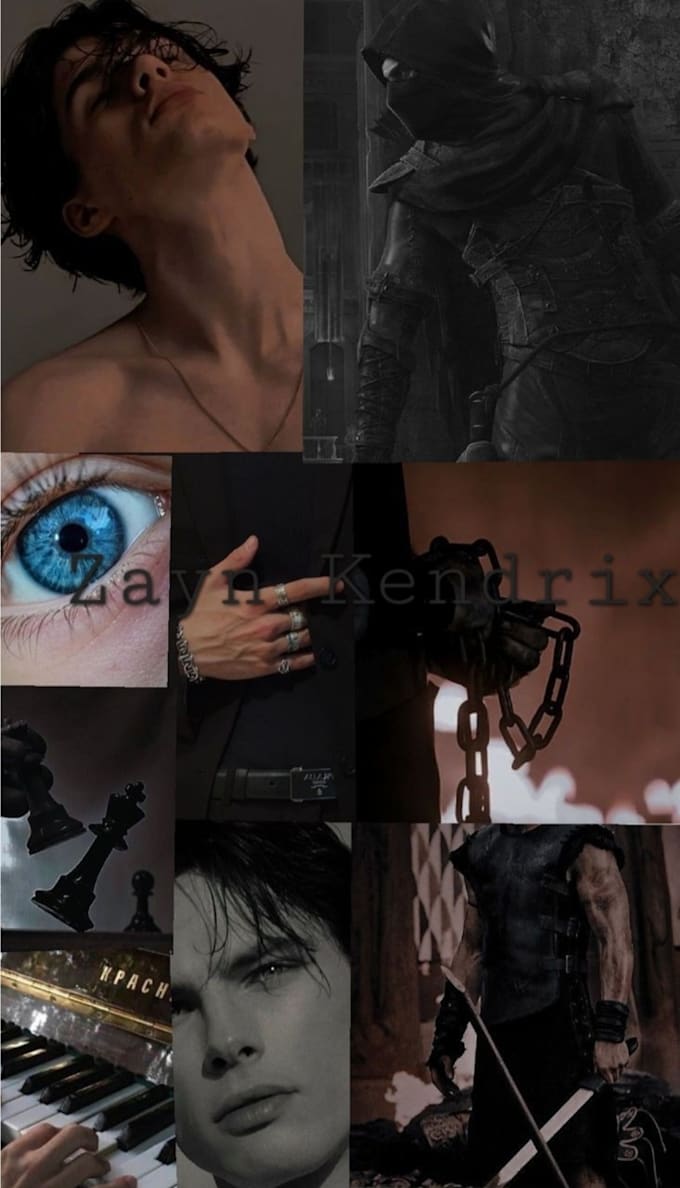 cinematic character aesthetic and  moodboard design
