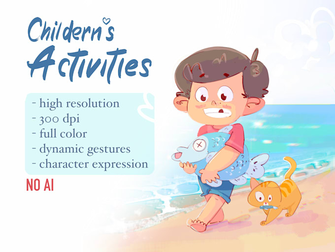 draw childern story illustration