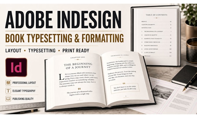 do adobe indesign typesetting, indesign formatting, and adobe indesign layout