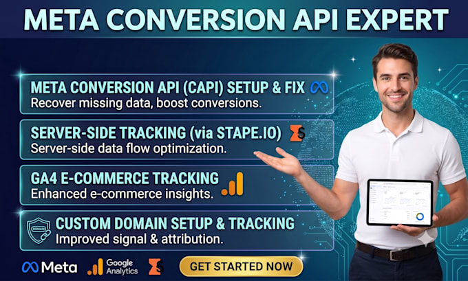 setup or fix meta conversion API with stape and server side tracking