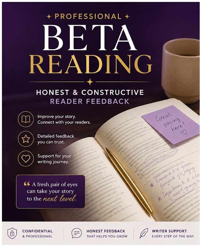 beta read your book or manuscript