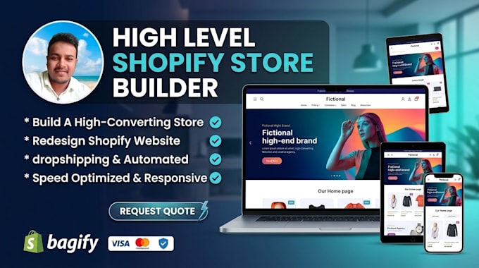 build a responsive shopify store or redesign shopify website