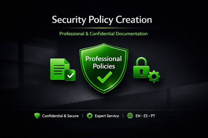 create professional security policies tailored to your business