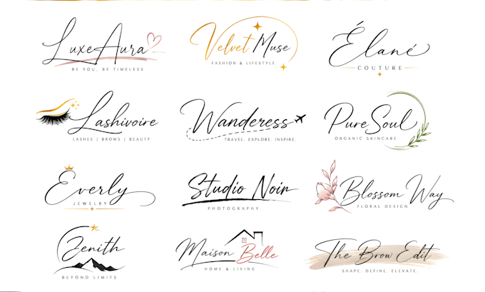 design a handwritten signature logo