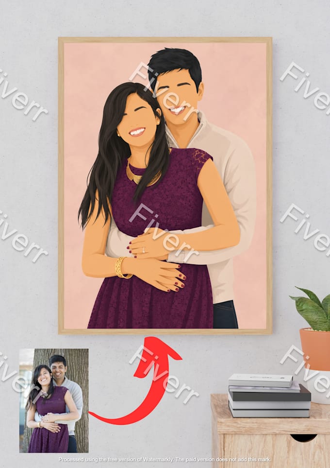 create a custom faceless portrait from your photo