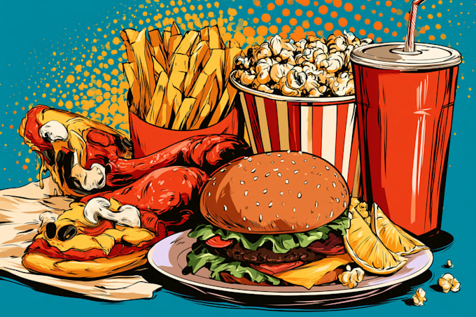 make a food pop art