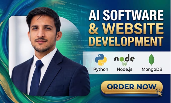 develop a full stack ai website or software with modern SEO design