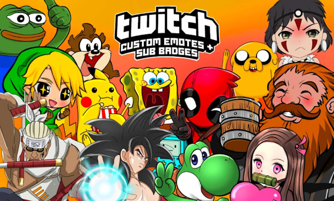create custom twitch emotes, sub badges, kick emoji, discord and kick emotes