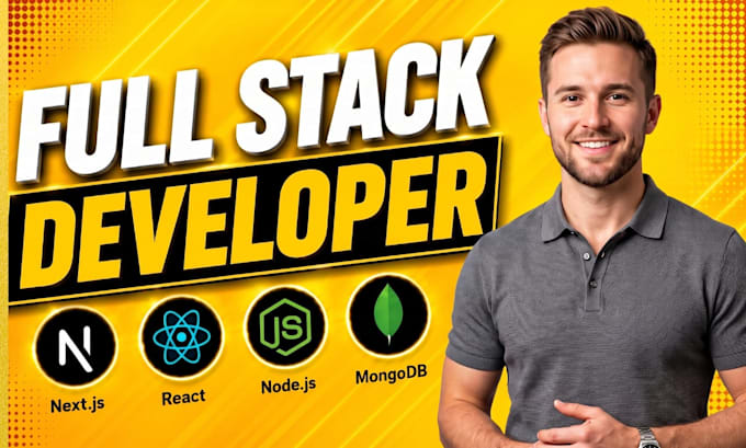 full stack website development as react js next js javascript developer