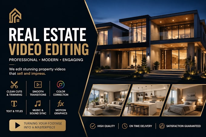 do real estate video editing for property marketing