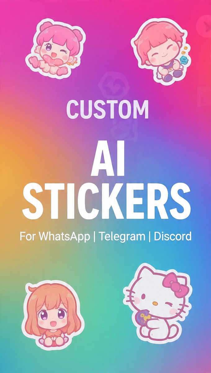 create custom ai stickers for telegram whatsapp and discord
