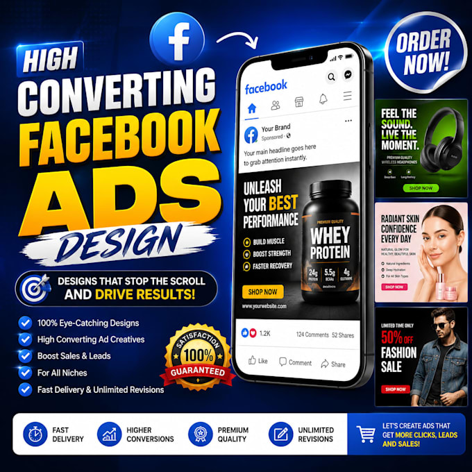 do facebook ad design, social media post design