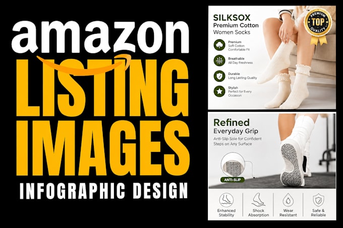 design amazon product listing images, amazon infographic, listing images design