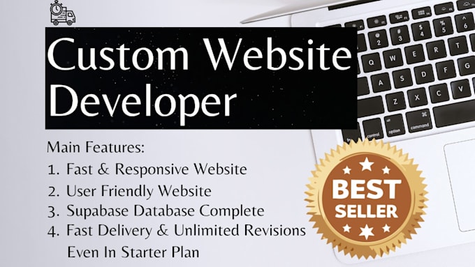develop fully designed website with supabase database
