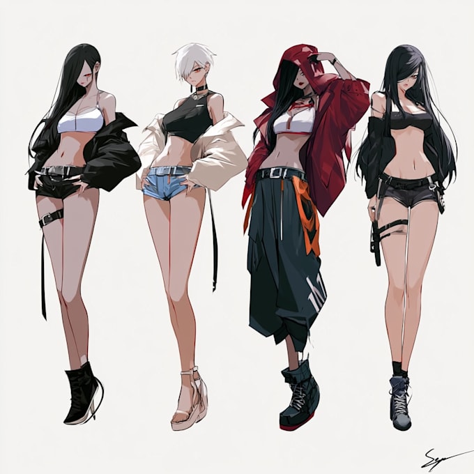 do anime character sheet for you