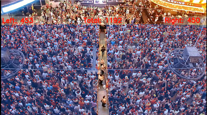 build ai crowd counting system from drone footage