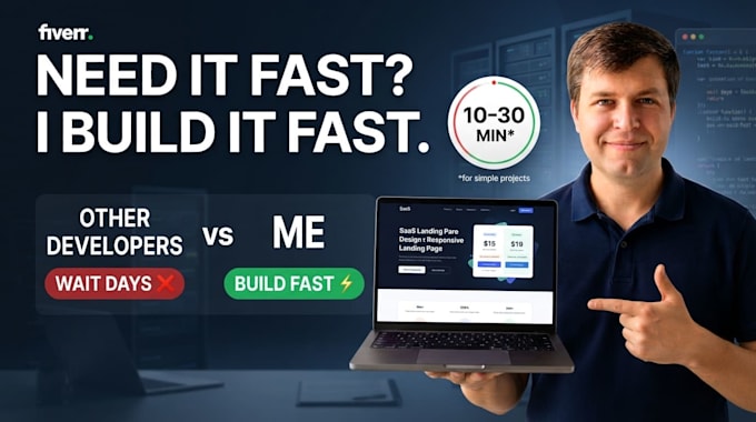 build a landing page in record time