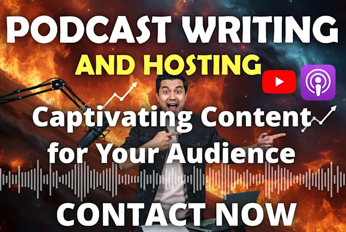 research and write podcast script for hire