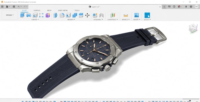 do 3d watch modelling, 3d 2d cad cam product designing, rendering for prototype