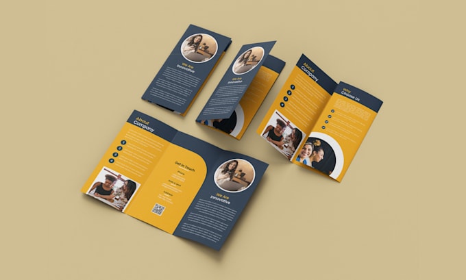 design corporate brochure trifold bifold and restaurant menu