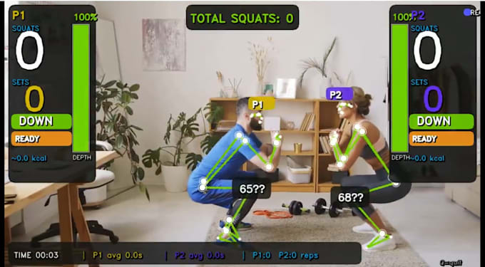 build ai fitness trainer with pose estimation and rep counting