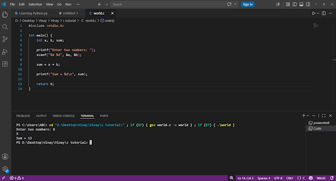 write and debug c and cpp programs