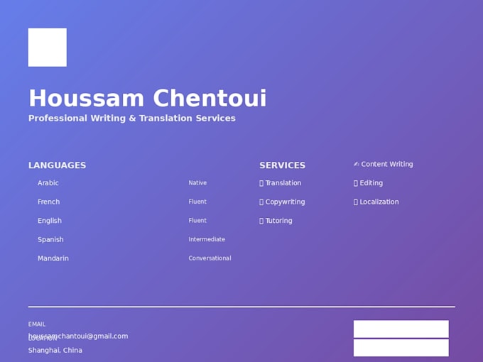 write or translate any artical
