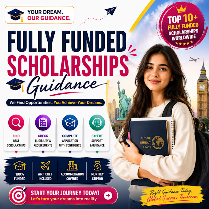 find fully funded scholarships and guide you