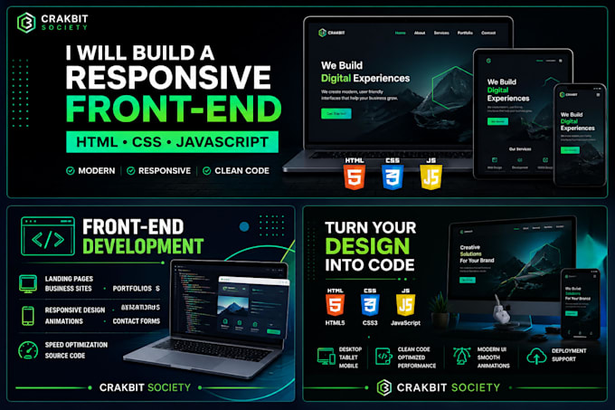 build a responsive frontend website