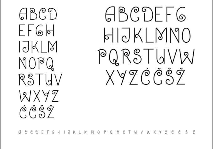 design unique custom typeface or font concept for you