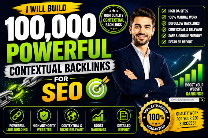 build 100,000 powerful contextual backlinks for SEO