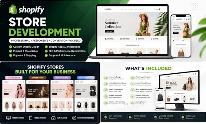 design and develop a professional shopify store for your business