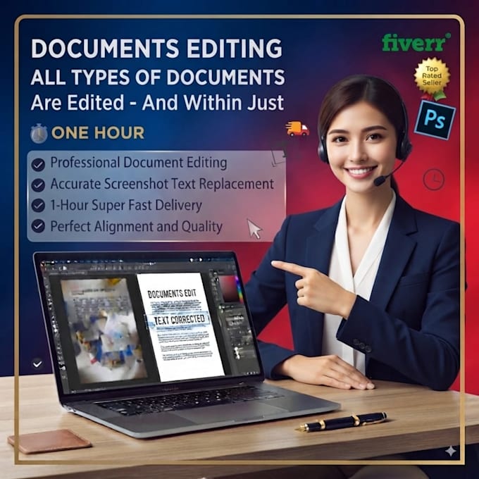 edit any document screenshot in photoshop in 1 hour