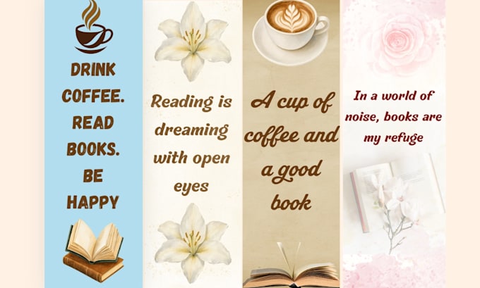 design custom printable bookmarks for you