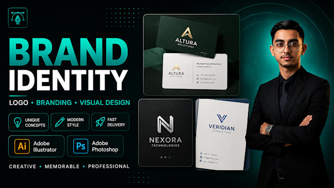 create a professional brand identity and branding design