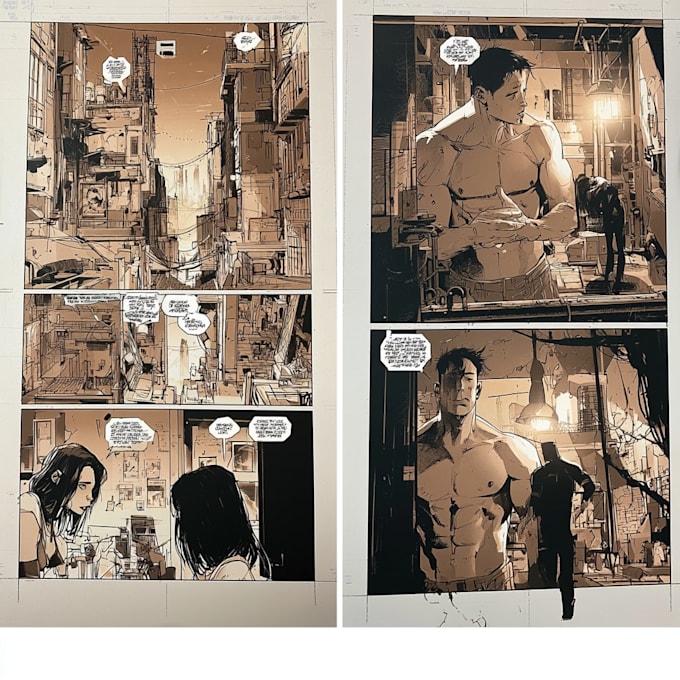 draw manga comic book illustration or webtoon cover