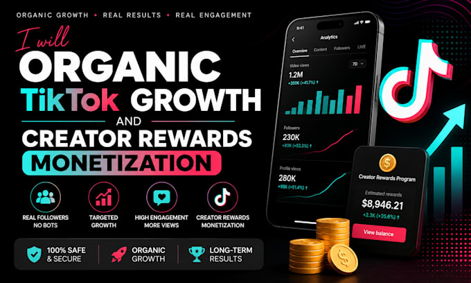 organic tiktok growth and creator rewards monetization