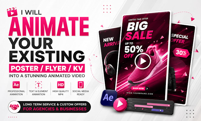 animate your poster, flyer or key visual