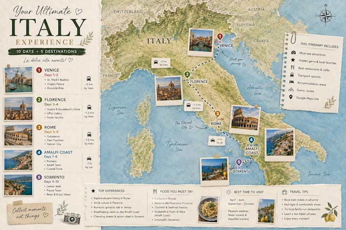 draw you a unique travel map