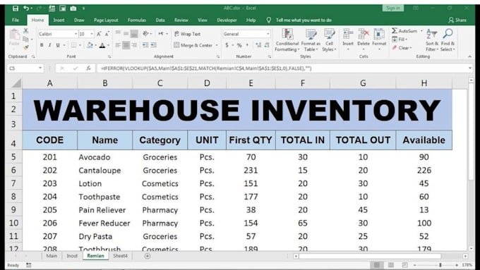 create automated inventory management system in google sheets