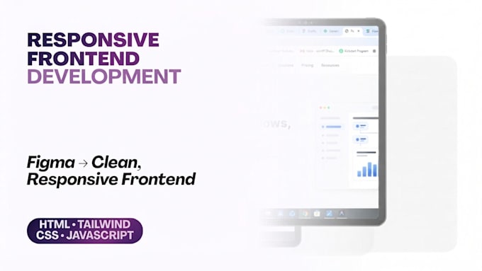 convert figma to responsive HTML tailwind CSS website