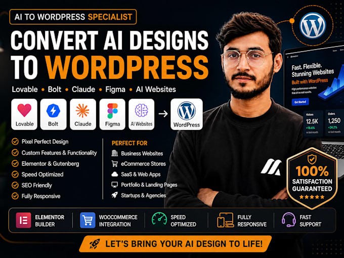 convert your lovable or bolt ai website to wordpress