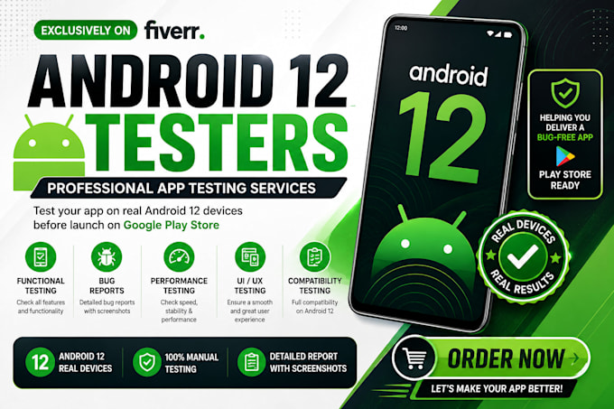 test app with 12 testers