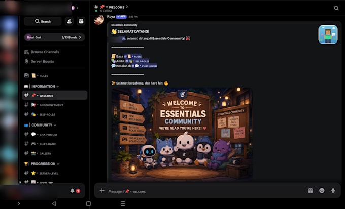 create and manage your discord server