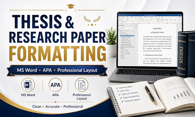 professionally format your thesis, research paper, and references