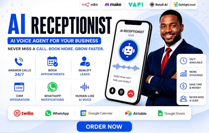 build a custom ai voice receptionist and phone assistant