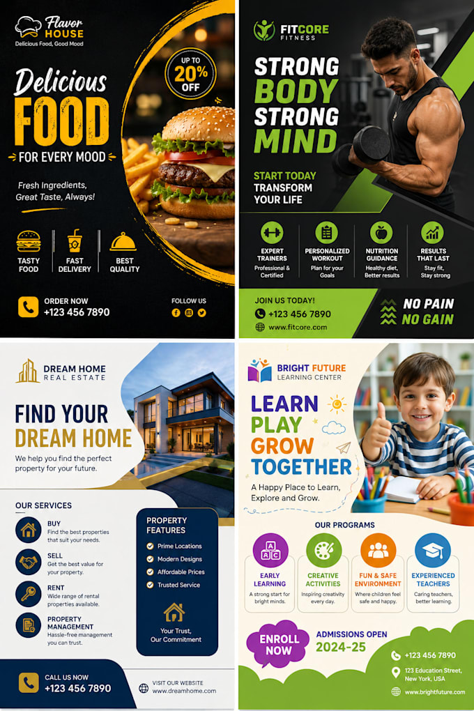design professional canva flyers